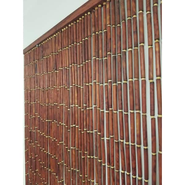 Shop Evideco Wooden Sticks Beaded Curtain Doorway 65 Strings