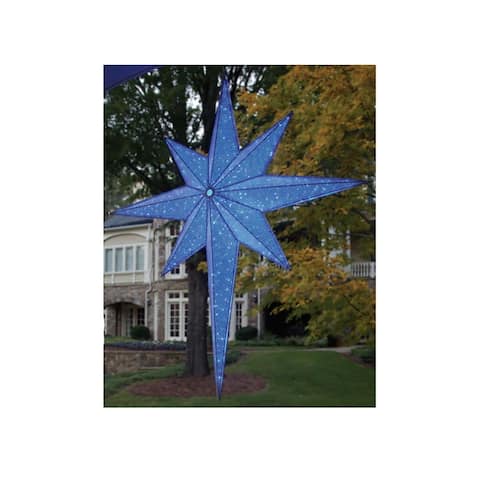 Outdoor Christmas Decorations Online At Our Best 72 Led Lighted Blue And Silver Moravian Star Commercial Hanging Christmas Light Decoration