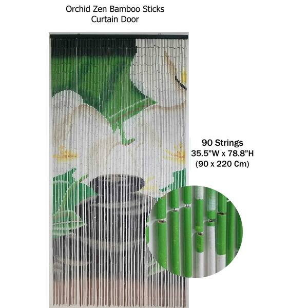 Shop Evideco Bamboo Beaded Curtain Doorway 90 Strings 78 8 H X