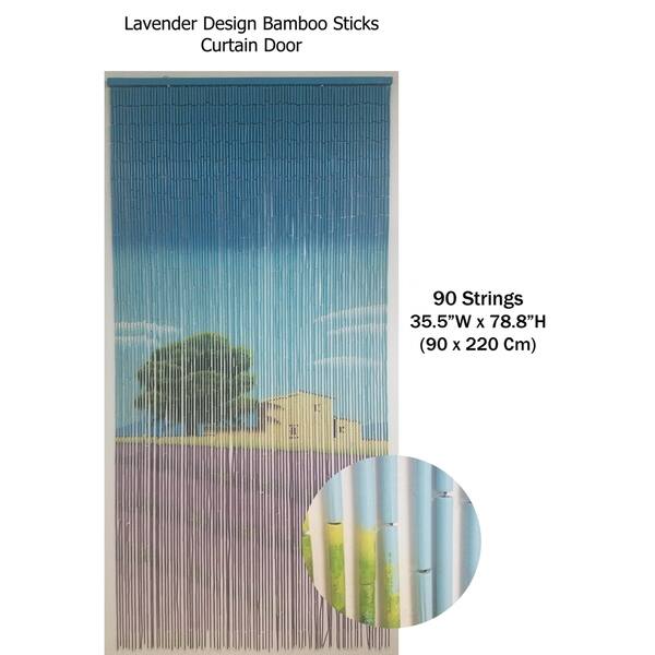 Shop Evideco Bamboo Beaded Curtain Doorway 90 Strings 78 8 H X