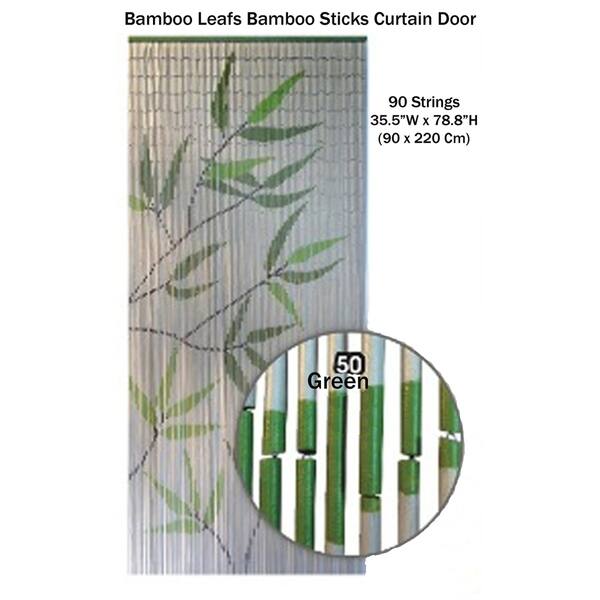 Evideco Bamboo Beaded Curtain Doorway 90 Strings 78 8 H X 35 5 W 78 8h X 35 5 Inch 0x90 Cm 78 8h X 35 5 Inch 0x90 Cm Overstock