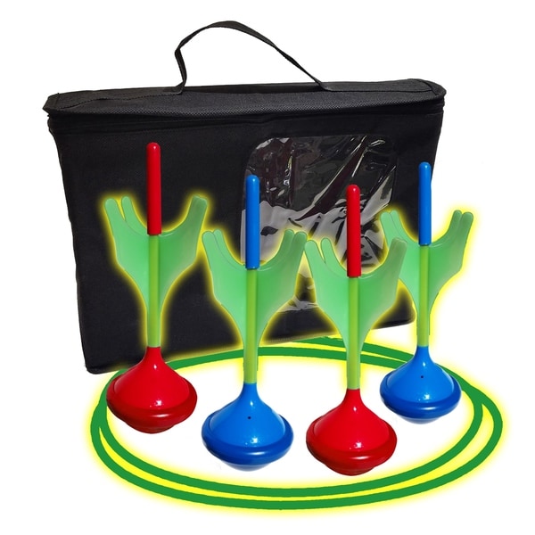 Funsparks Lawn Darts Game Set Glow in The Dark Outdoor Soft Tip Lawn Darts  Set