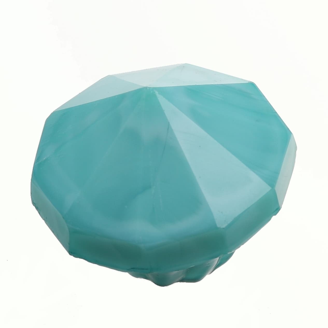 Shop Gliderite 1 5 Inch Round Glass Octagon Aqua India Cabinet