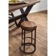 Carbon Loft Horseshoe Reclaimed Wood and Iron Bar and Counter Stools - Thumbnail 1