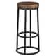 Carbon Loft Horseshoe Reclaimed Wood and Iron Bar and Counter Stools - Thumbnail 5