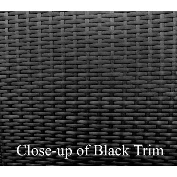Black Resin Wicker Outdoor Furniture Sectional Sofa Set Black Resin Wicker Outdoor