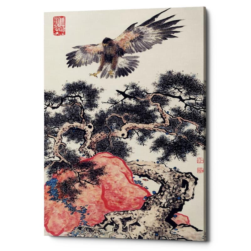 Epic Graffiti "Ready To Land" by River Han, Giclee Canvas Wall Art, 26"x40" - 26" x 40"