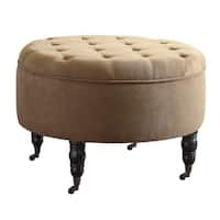 Shop Jennifer Taylor Yolanda Decorative Round Ottoman - On 