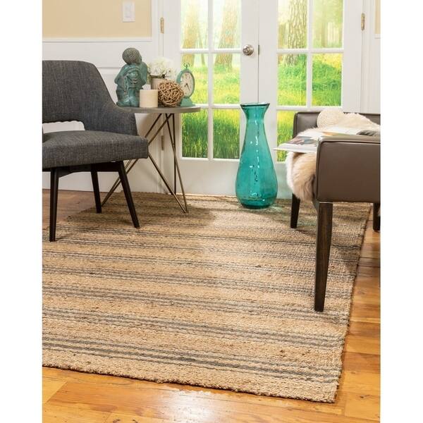 Shop Natural Area Rugs 100 Natural Fiber Handmade Finley Jute Rectangular Rug 8 X 10 Multi Color 8 X 10 Overstock 23005342