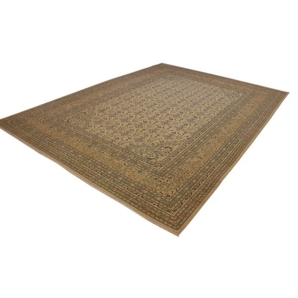 Shop Kafkaz Sun Faded Denese Ivory Lt Orange Hand Knotted Rug 10 1 X 13 11 10 Ft 1 In X 13 Ft 11 In On Sale Overstock 23006241