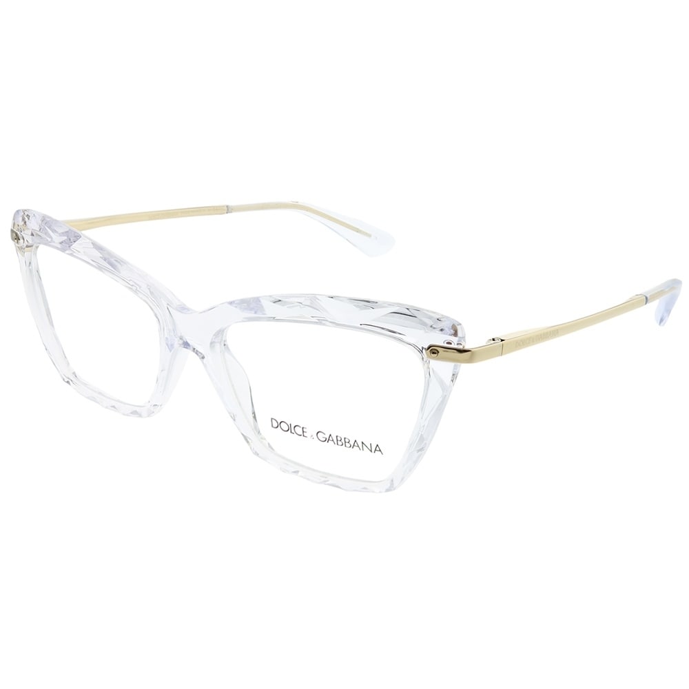 dolce and gabbana clear frame glasses