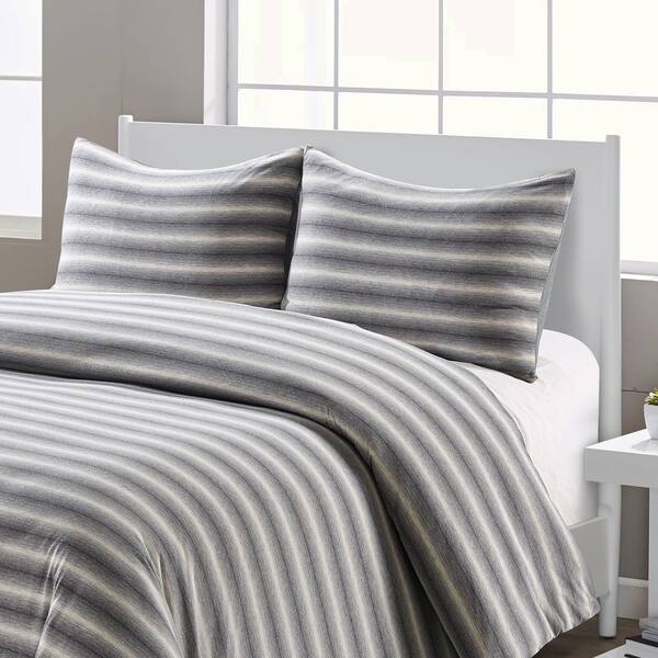 Shop Style Quarters Super Soft Shadow Stripe Jersey Comforter Set