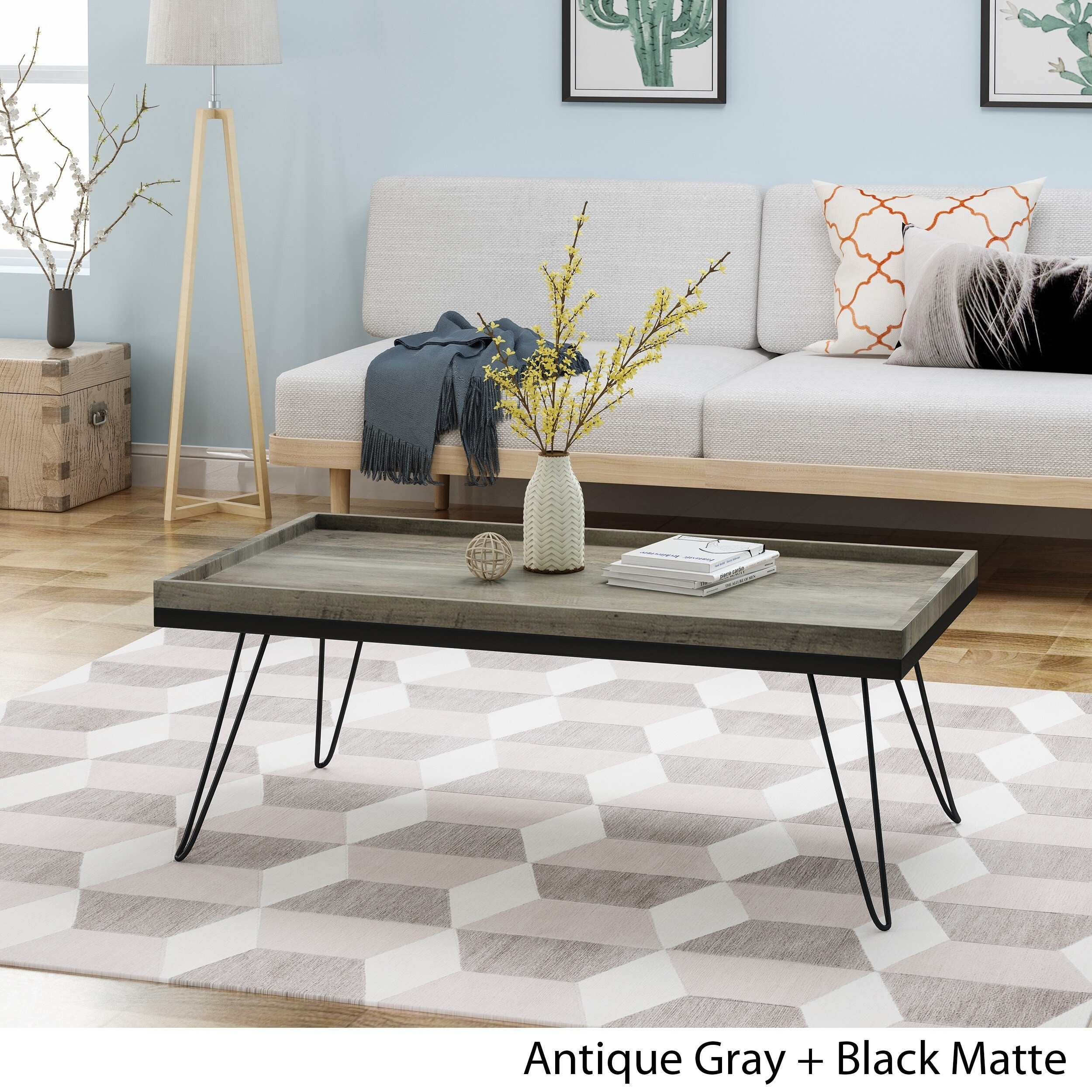 Seminole Industrial Modern Coffee Table With Hairpin Legs By Ebay