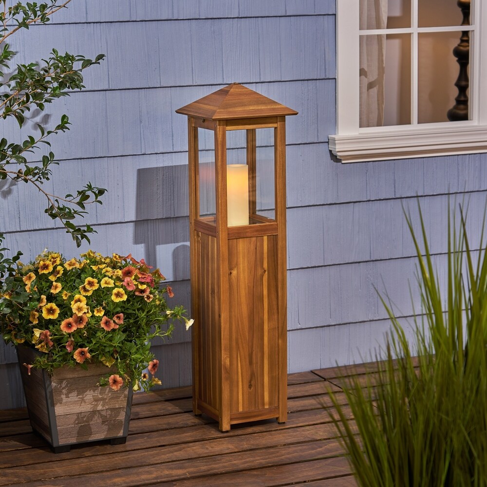 rustic floor lanterns