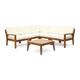 Option teak + beige cushion