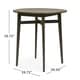 preview thumbnail 15 of 13, Stamford Outdoor Rustic Acacia Wood Slat Top Bar Table by Christopher Knight Home - 39.75"L x 30.50"W x 39.75"H