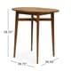 preview thumbnail 7 of 13, Stamford Outdoor Rustic Acacia Wood Slat Top Bar Table by Christopher Knight Home - 39.75"L x 30.50"W x 39.75"H