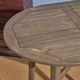 preview thumbnail 9 of 13, Stamford Outdoor Rustic Acacia Wood Slat Top Bar Table by Christopher Knight Home - 39.75"L x 30.50"W x 39.75"H