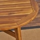 preview thumbnail 3 of 13, Stamford Outdoor Rustic Acacia Wood Slat Top Bar Table by Christopher Knight Home - 39.75"L x 30.50"W x 39.75"H