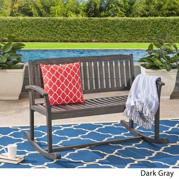 Shop Black Friday Deals On Regatta Acacia Wood Patio Glider By Christopher Knight Home Overstock 23007965
