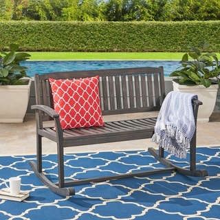 Regatta Acacia Wood Patio Glider by Christopher Knight Home