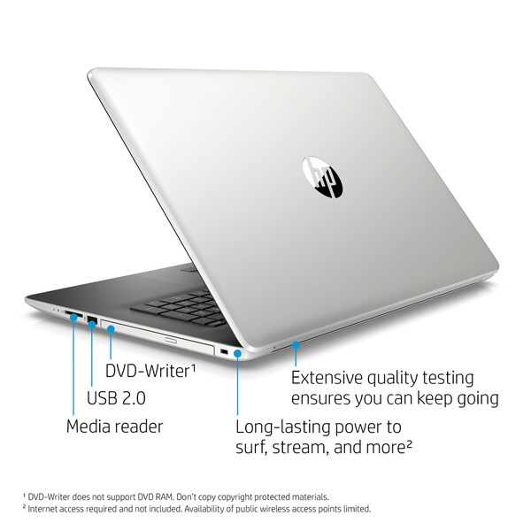 HP 17-by0000 17-by0053cl 17.3" Touchscreen Notebook - 1600 x 900 - Core i5 i5-8250U - 12 GB RAM - 1 TB HDD - Refurbished