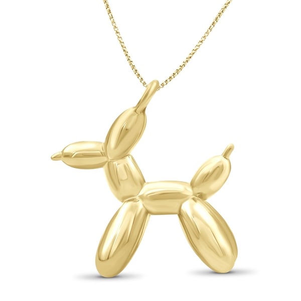 balloon dog necklace