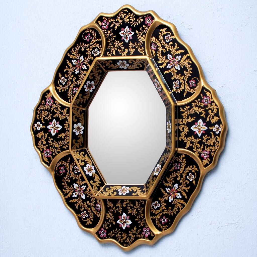 Deepest Midnight Handmade Framed Mirror