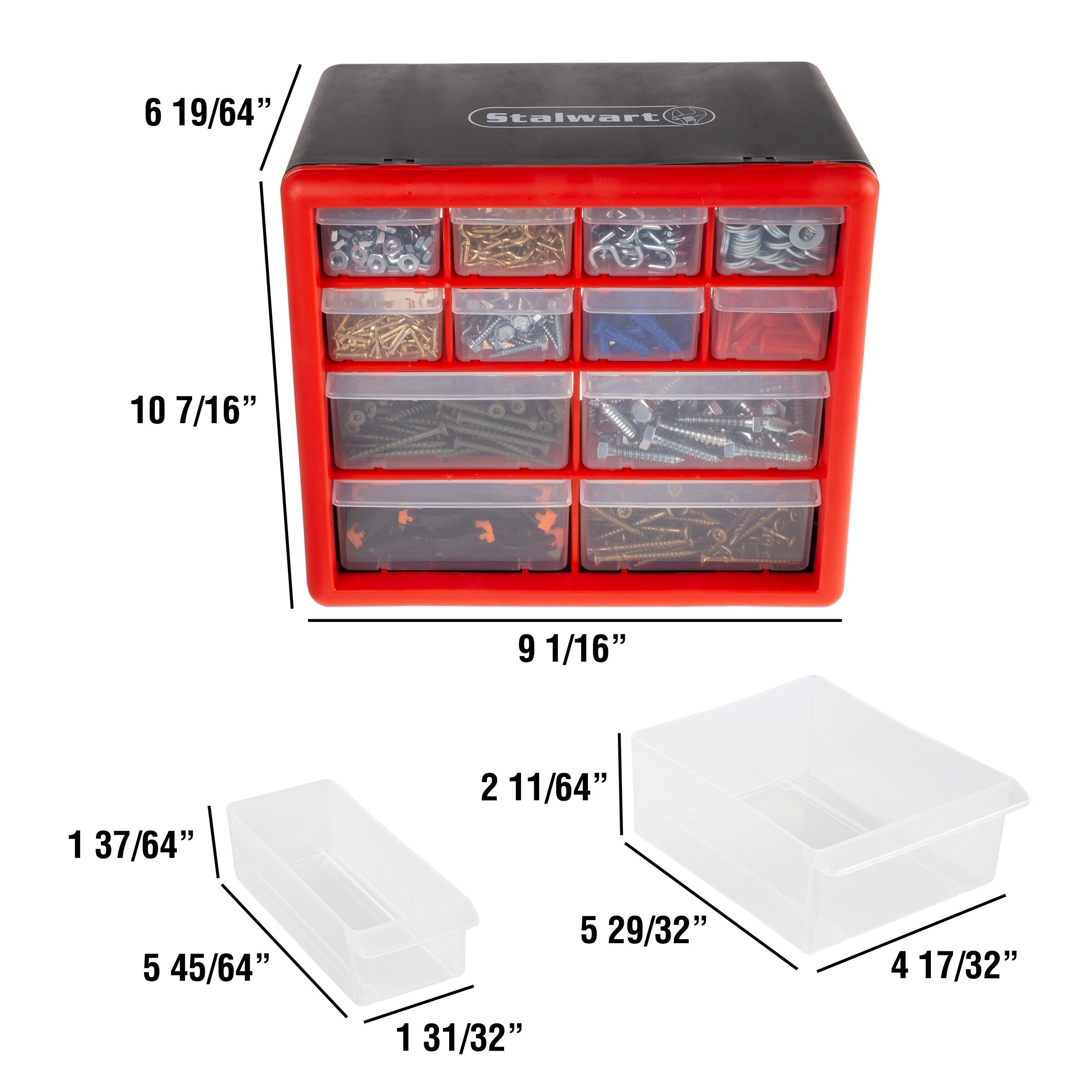 Beads And More By Stalwart Jewelry Storage Drawers 12 Compartment