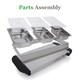 NutriChef PKBFWM21 Hot Plate Food Warmer & Buffet Server Chafing Dish Set Portable Steel - Thumbnail 1