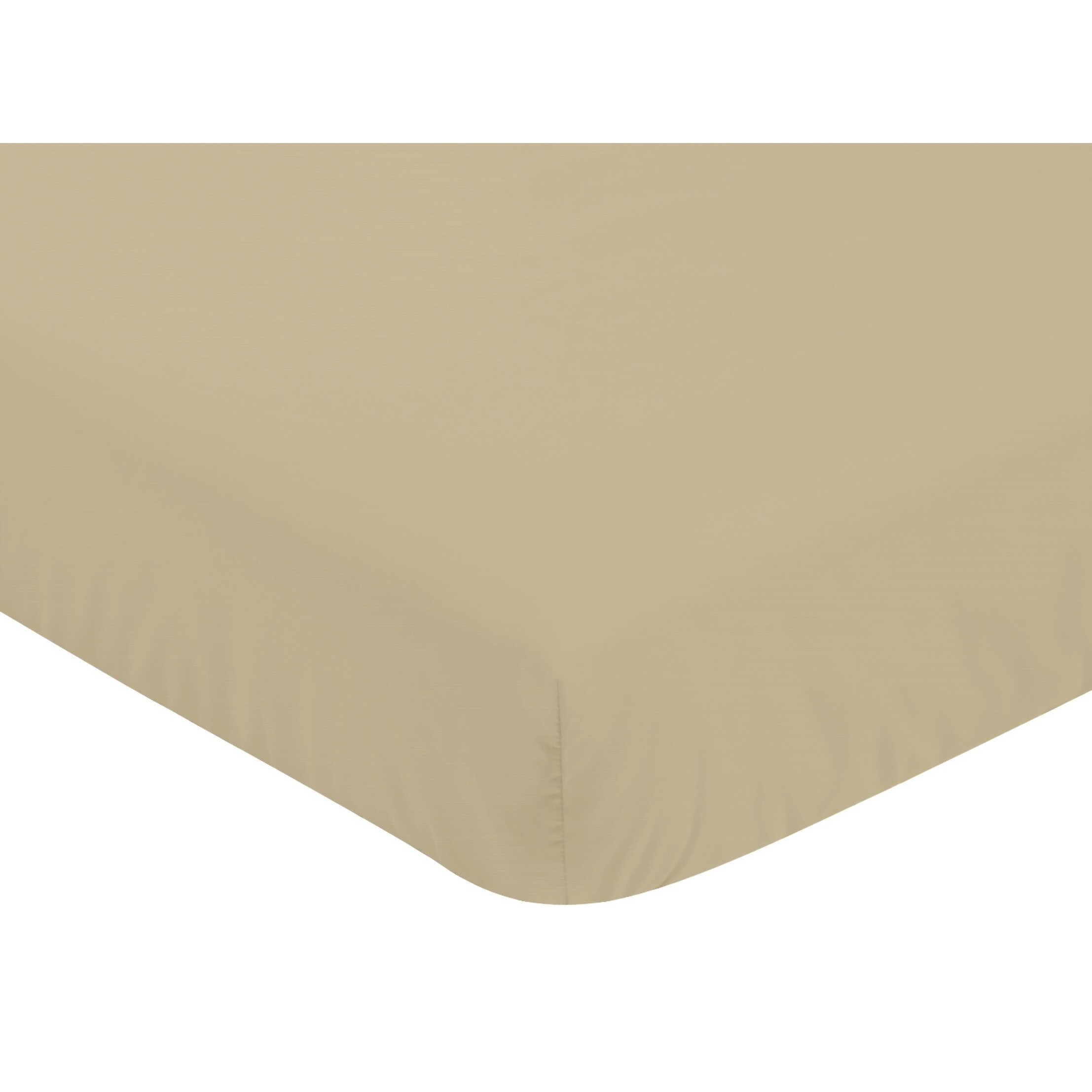 beige crib sheet