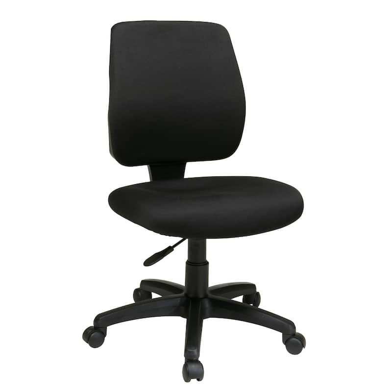 Deluxe Task Chair with Ratchet Back Height Adjustment without Arms