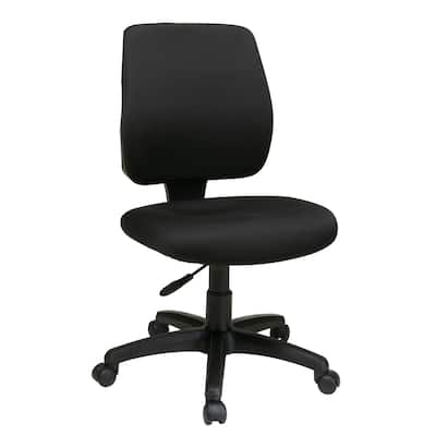 Deluxe Task Chair with Ratchet Back Height Adjustment without Arms