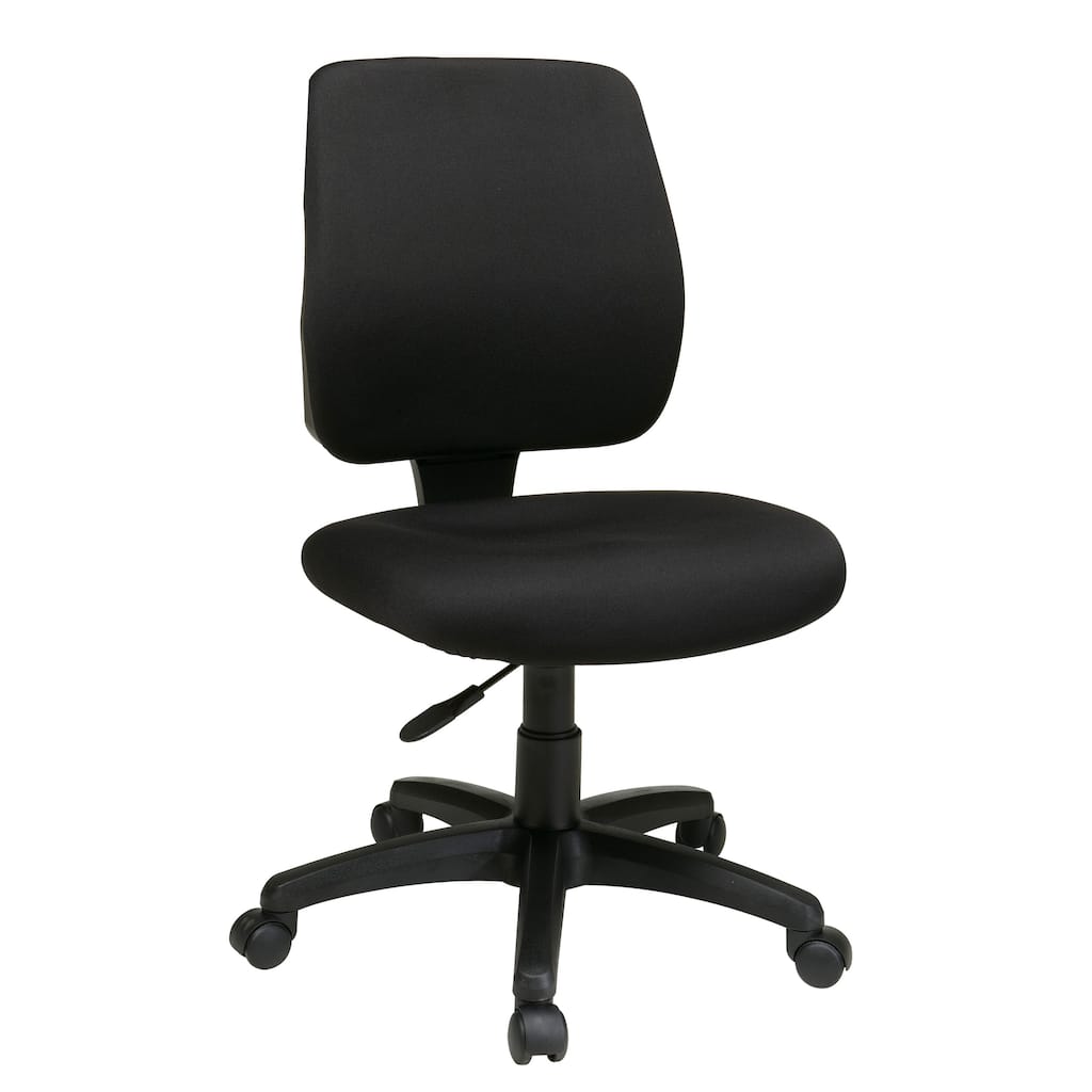 Deluxe Task Chair with Ratchet Back Height Adjustment without Arms