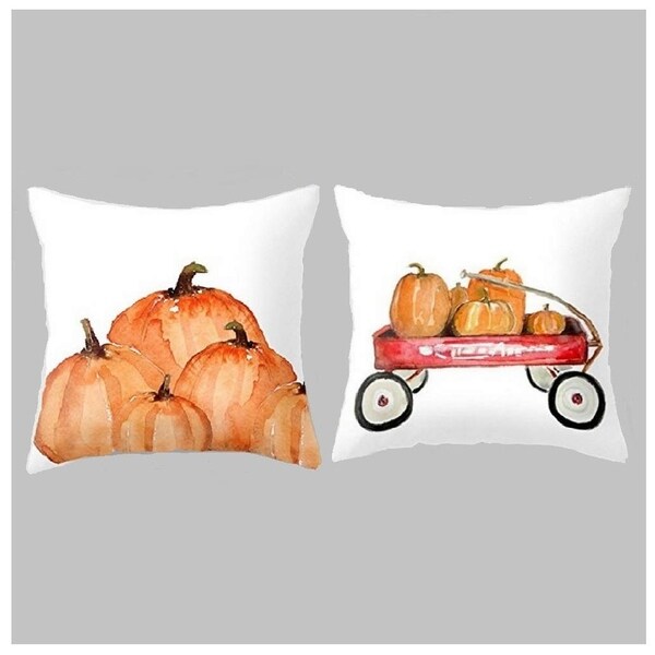 Fall Pumpkin Decorative Throw Pillow Covers
