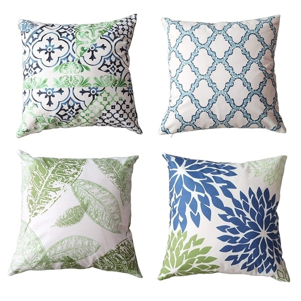 Cushion Covers - 4 Pack, 18 x 18 inch (Green)
