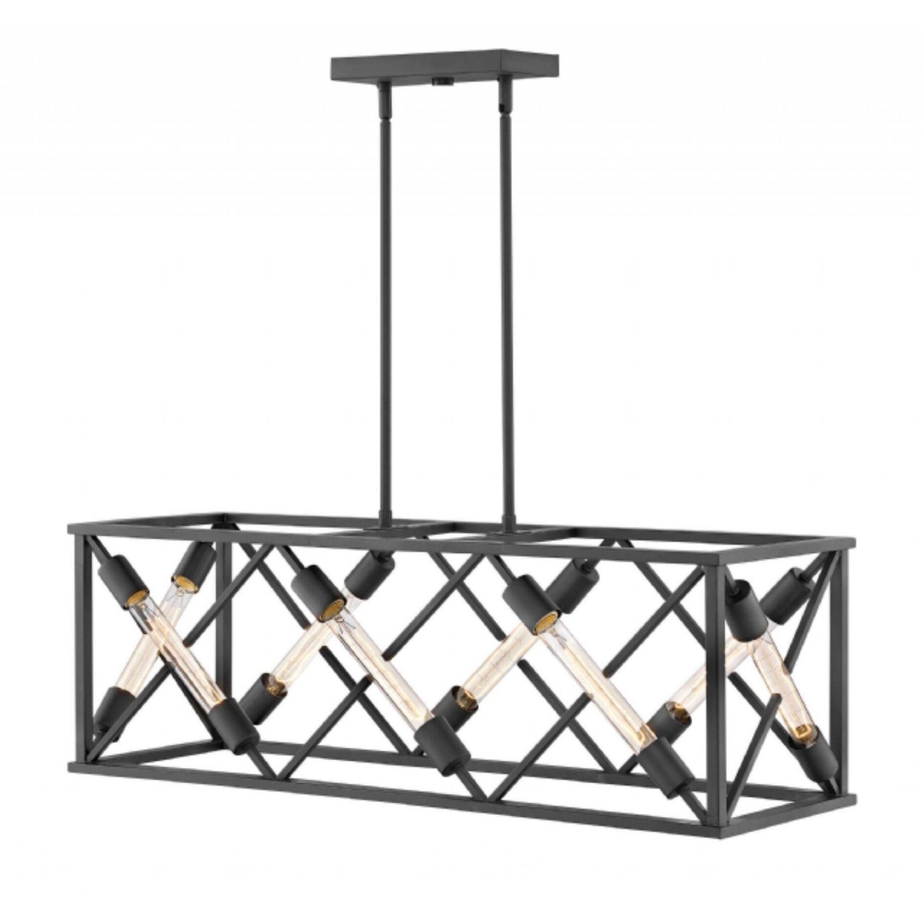 Hinkley Hewitt 8-Light Chandelier in Satin Black - Chandeliers For Bedrooms by Overstock.com