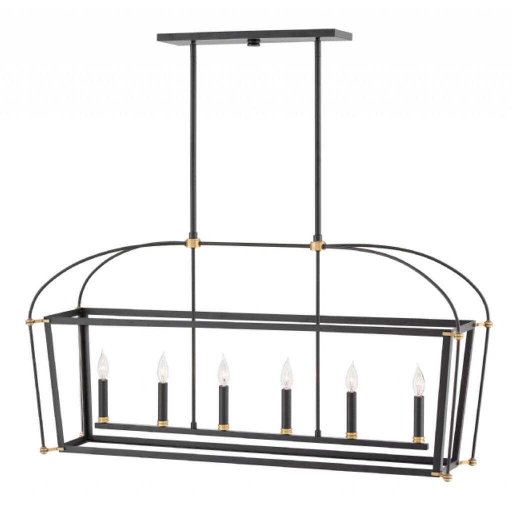 Hinkley Selby 6-Light Chandelier in Black
