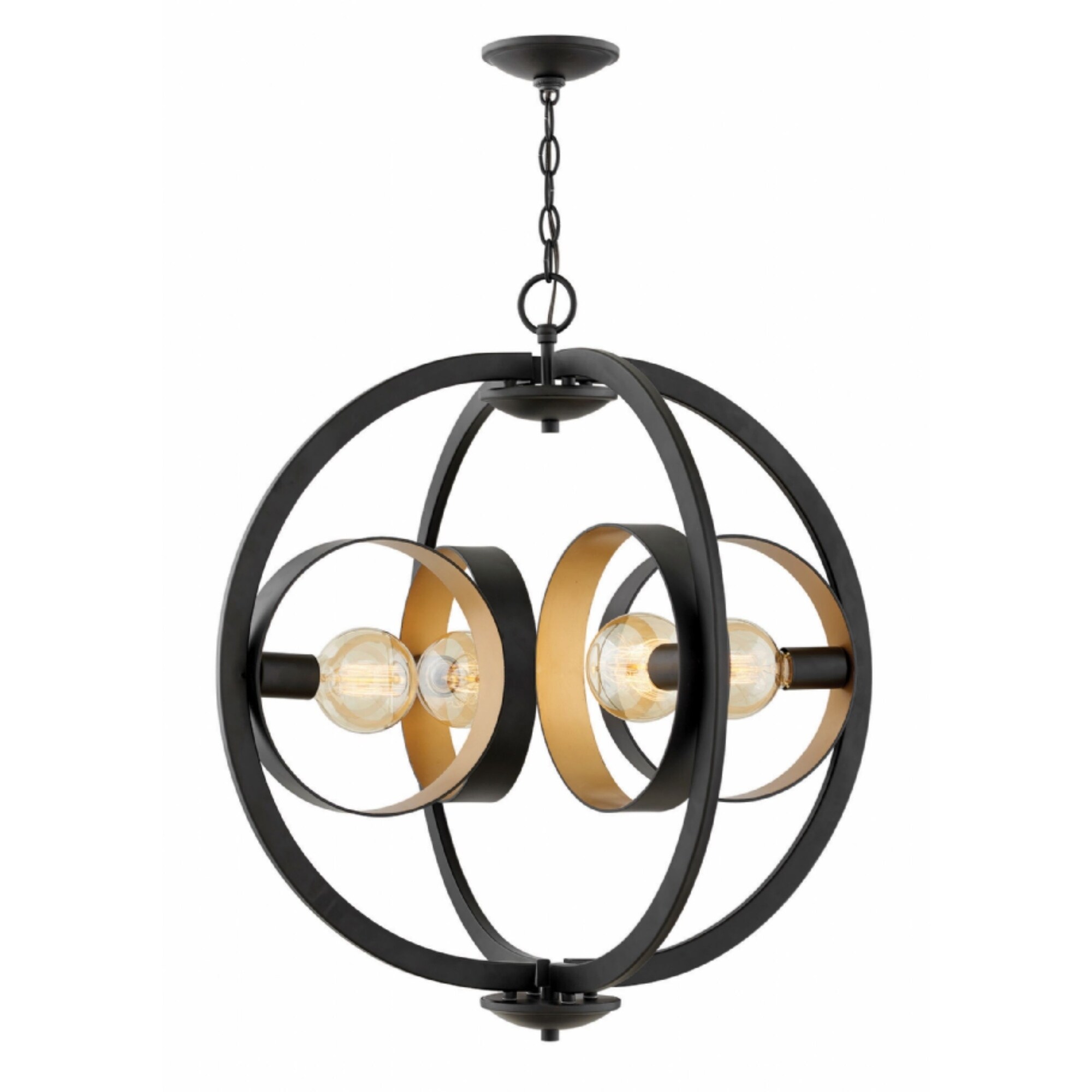 Hinkley Orson 1-Light Chandelier in Satin Black - Chandeliers For Bedrooms by Overstock.com