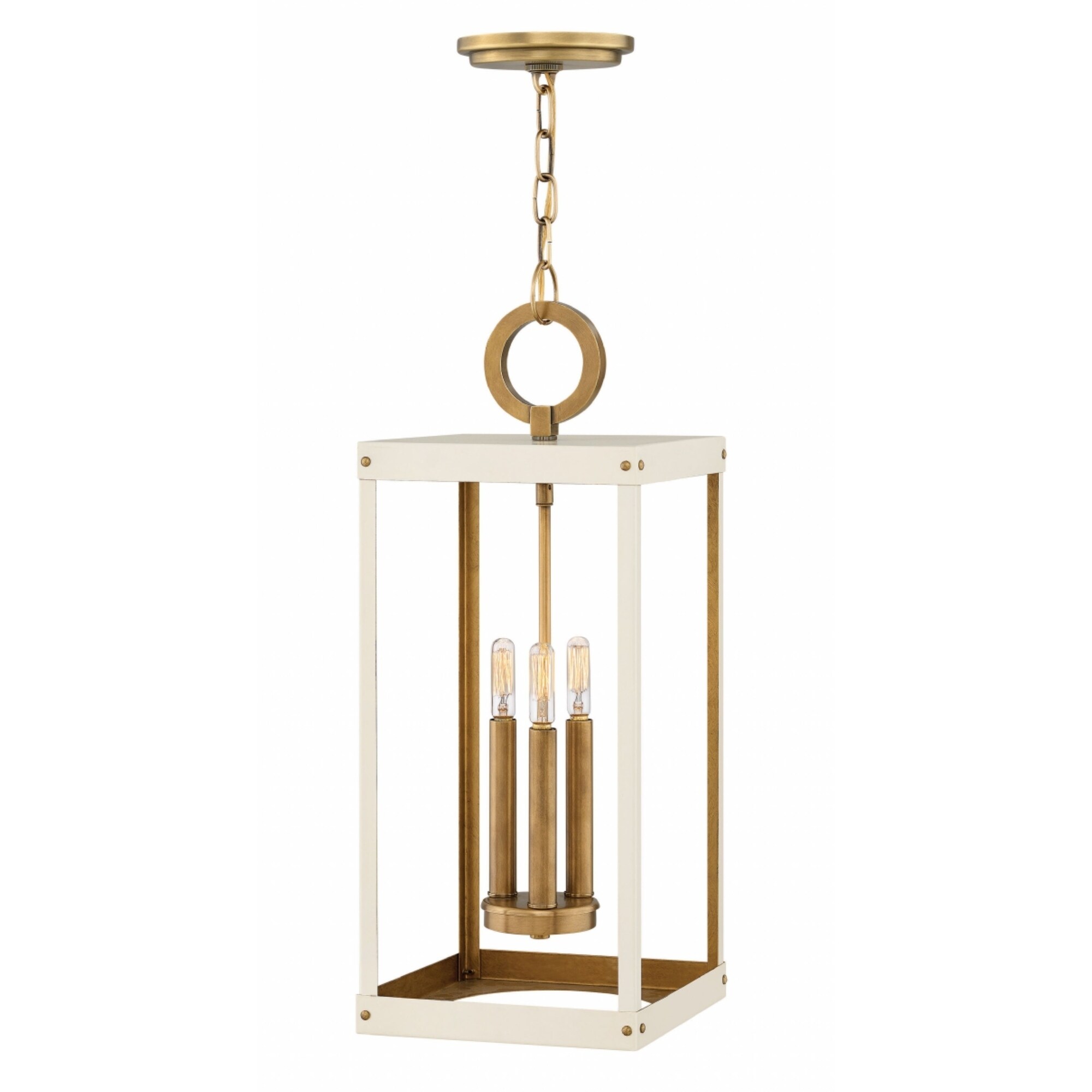 Hinkley Porter 3-Light Chandelier in Heritage Brass w/ Warm White - Chandeliers For Bedrooms by Overstock.com