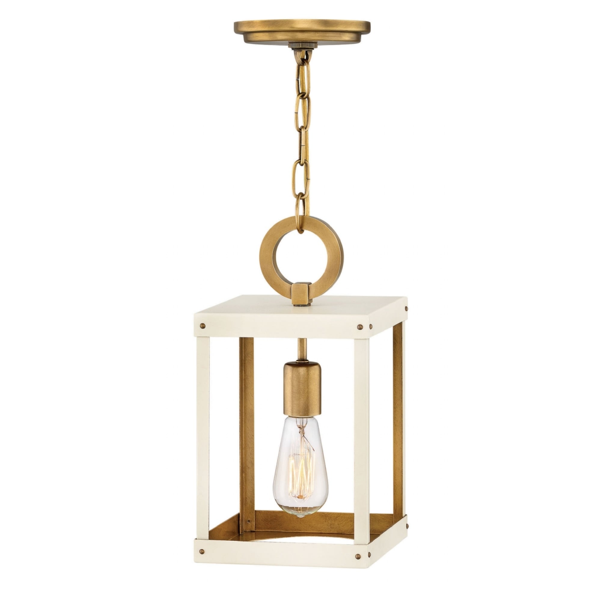 Hinkley Porter 1-Light Chandelier in Heritage Brass w/ Warm White - Chandeliers For Bedrooms by Overstock.com