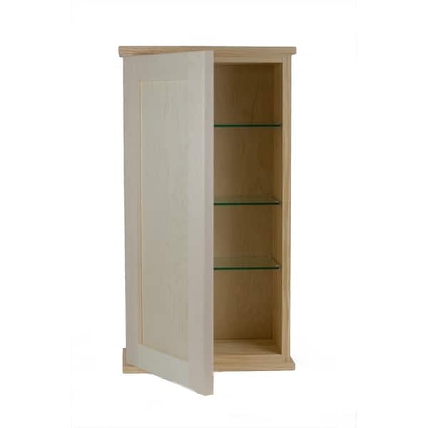 Shop Shaker Series On Wall Wood Unfinished Medicine Cabinet
