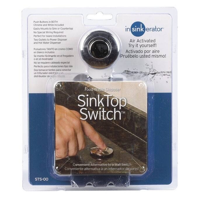 InSinkErator Garbage Disposal Sink Top Switch N/A hp Chrome/White