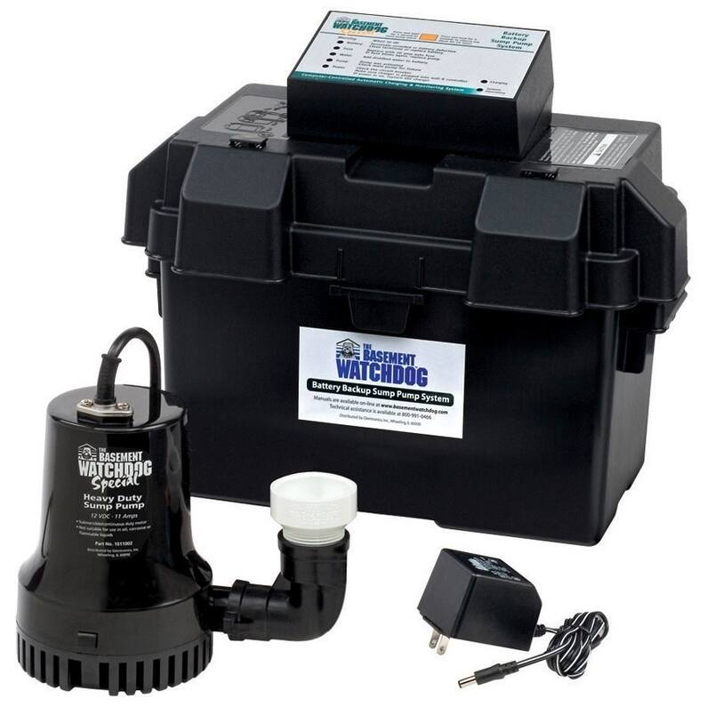 Basement Watchdog 3/10 hp 2600 gph Plastic Submersible Sump Pump Back-Up