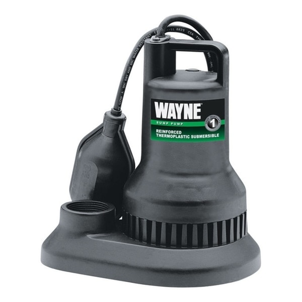 Wayne 1/4 hp 2250 gph Thermoplastic Submersible Sump Pump