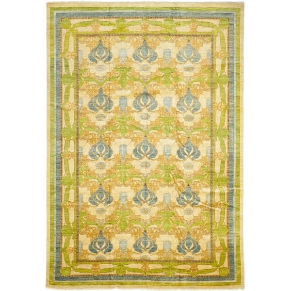 Shop Arts &amp; Crafts Green Area Rug 12� x 17�1&quot;/Surplus