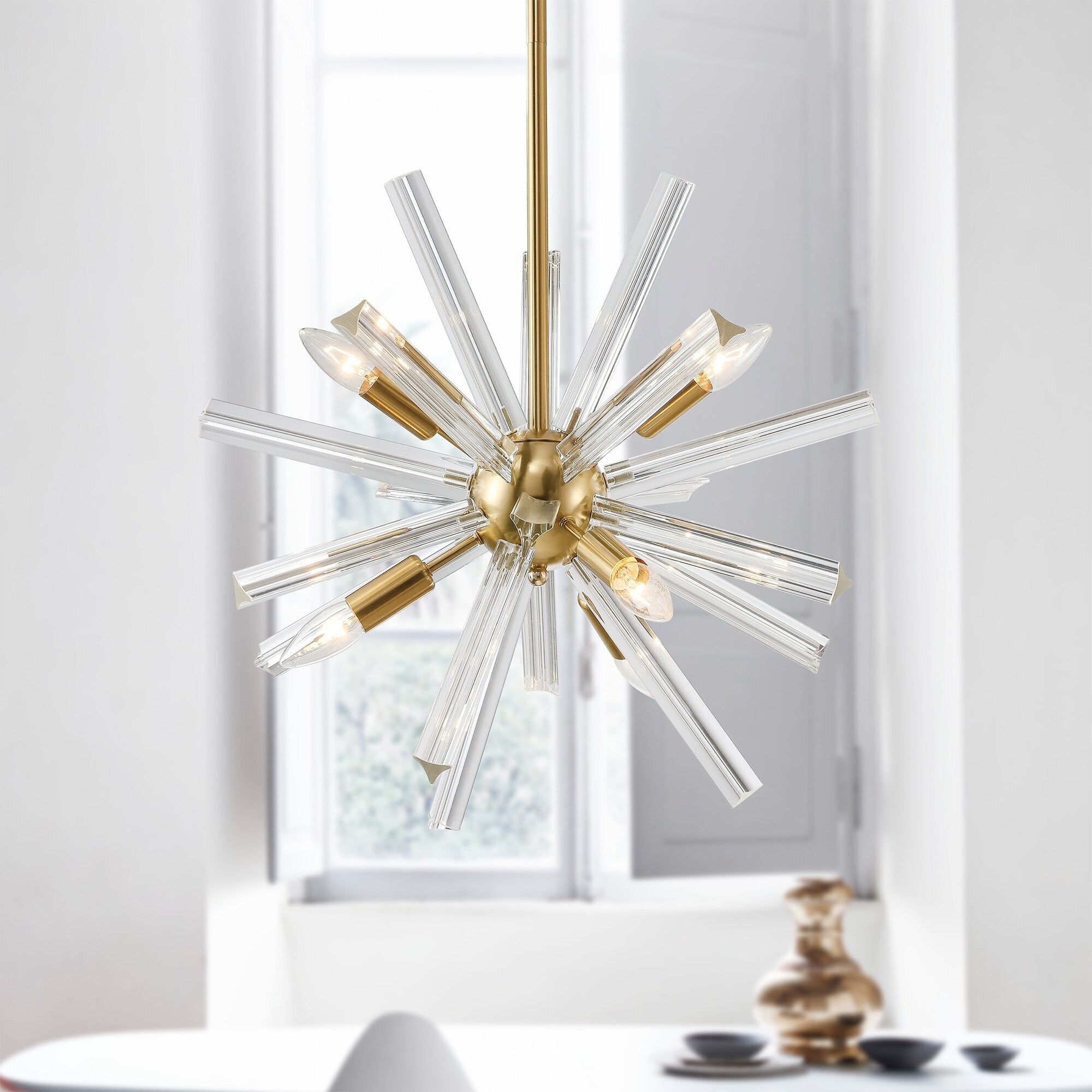 Ratomir Antique Bronze 18-inch Pendant with Clear Shade - Chandeliers For Bedrooms by Overstock.com