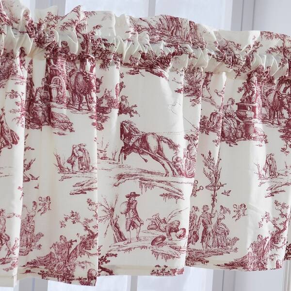 Shop Greenland Home Classic Toile Red Window Valance On Sale