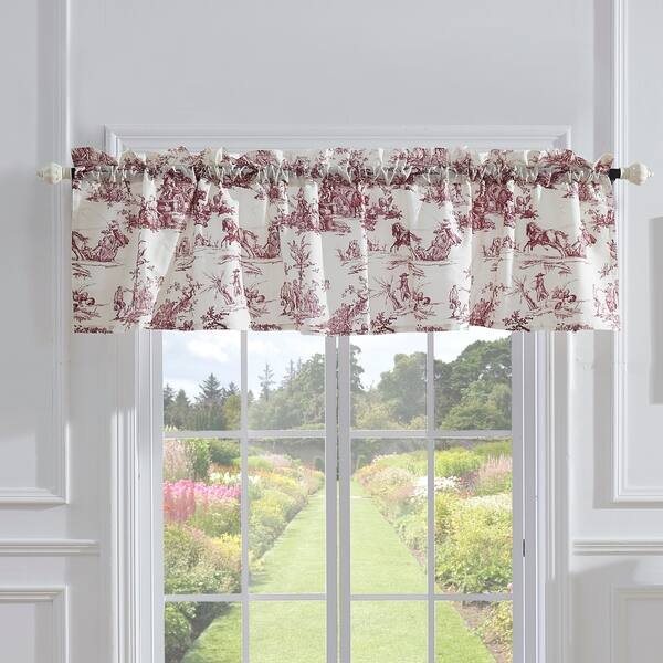 Shop Greenland Home Classic Toile Red Window Valance On Sale