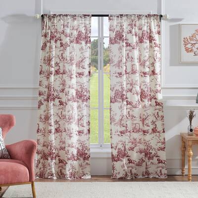 Buy Machine Wash Toile Curtains Drapes Online At Overstock